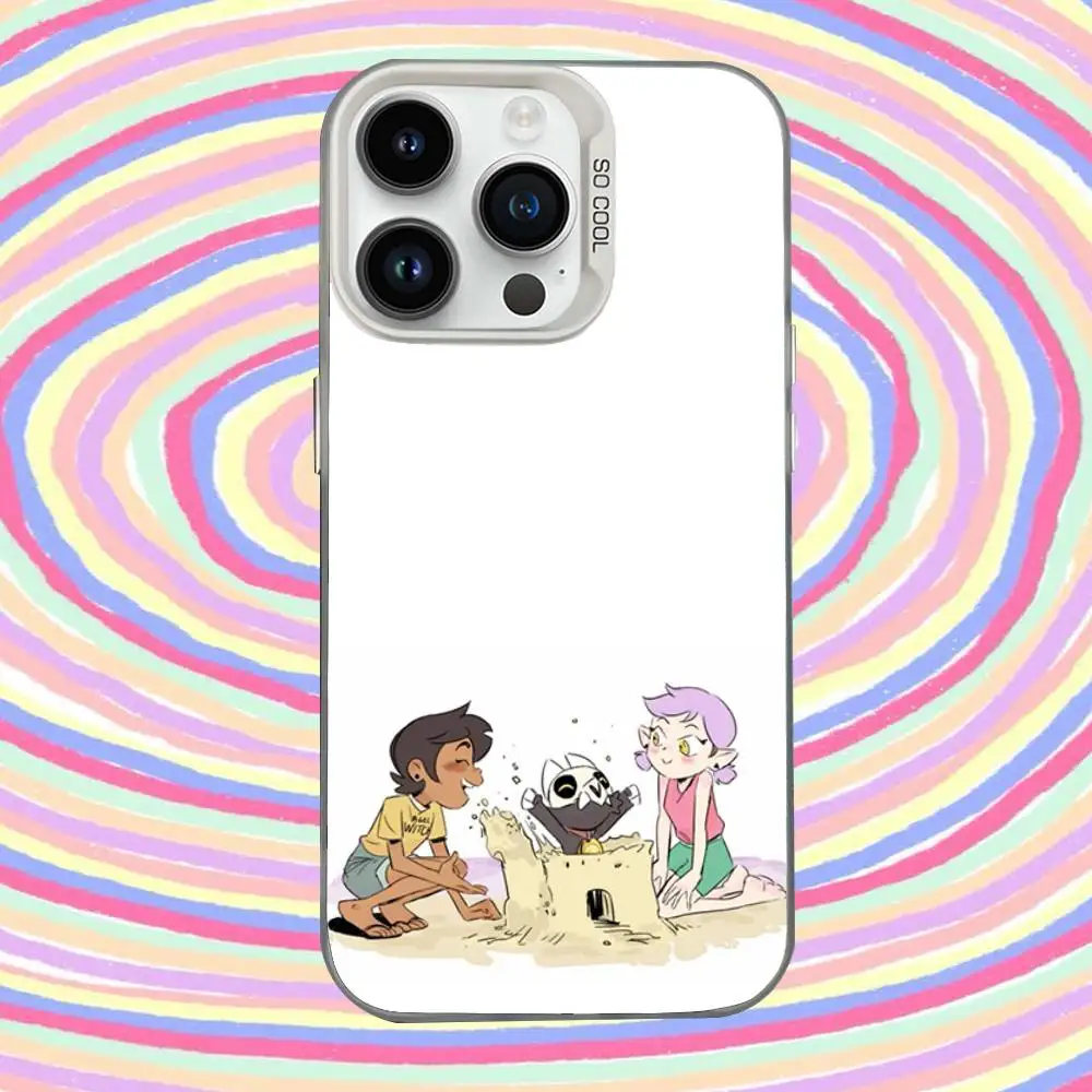 O-OwlS House Amity Luz Phone Case For iPhone 16,15,14,13,12,11,Mini,Pro,E,MAX White Candy Matte Shockproof Cover