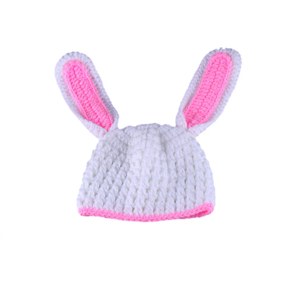 

Photography Props Rabbit Ear Knitted Costume Photo Outfits Unisex Hat Pants Photo Props Gift