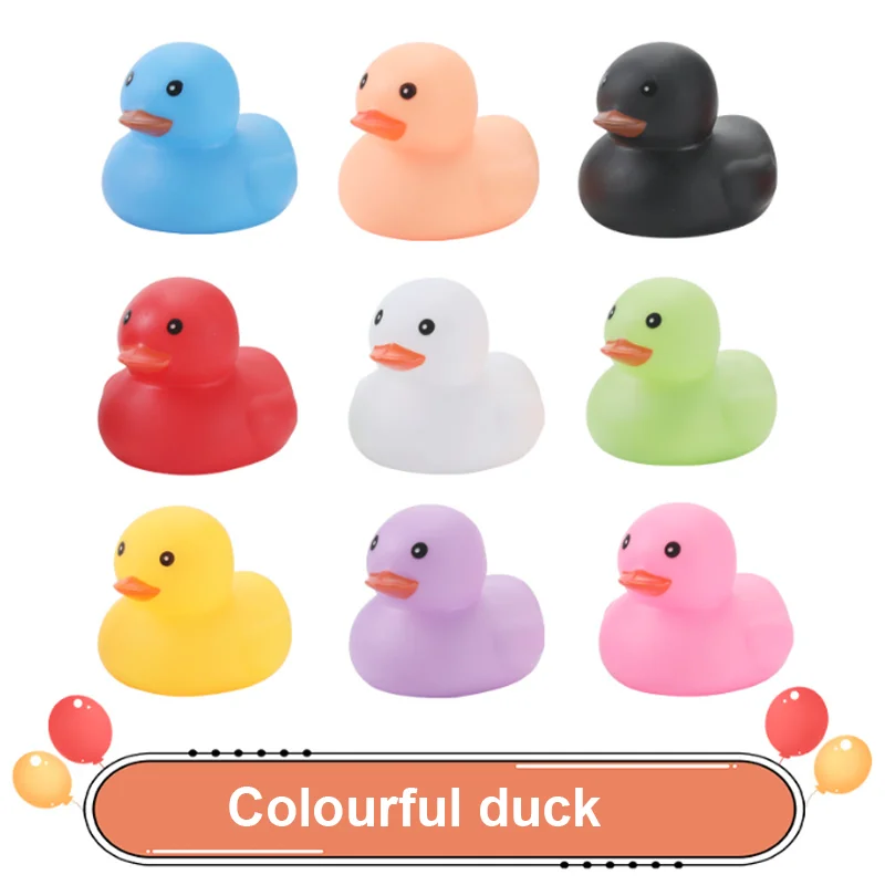 Cute Small Colorful Duck Water Toy Duck Baby Bath Toy Baby Water Toys Creative Styling Duck Gift