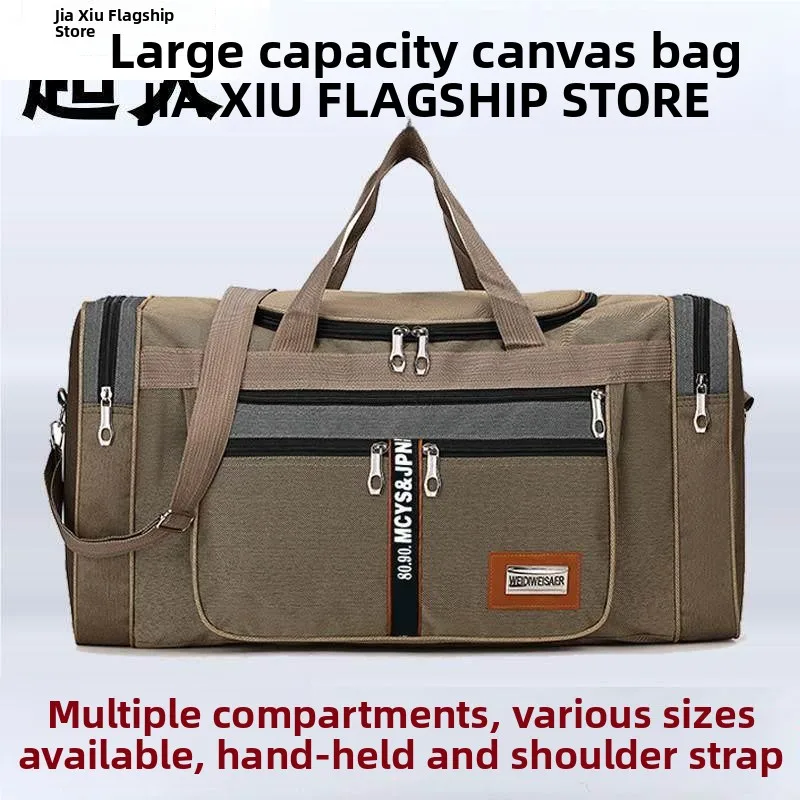 

Large Capacity Canvas Travel Bag Handheld Outdoor Retro Luggage Bag Unisex Casual Shoulder Bag for Travel And Daily Use