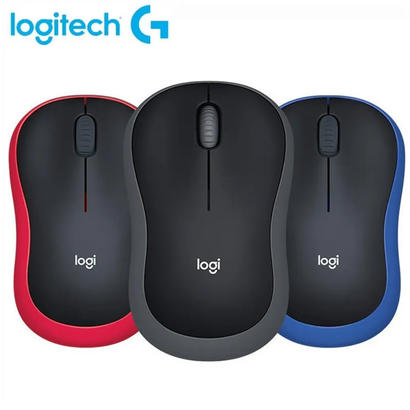 Logitech M185 Mouse Wireless Plug-And-Play 2.4 GHz USB 1000DPI 3 pulsanti Mouse da gioco per PC/Laptop Mouse Gamer