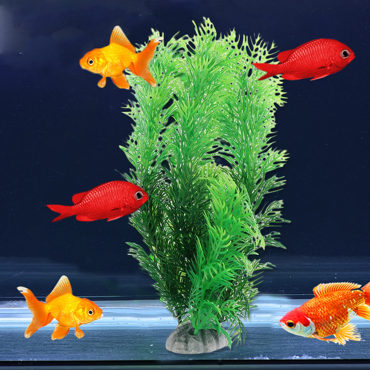 

5 Pcs Artificial Water Plants Silk Fish Tank Grass Fake Aquatic Aquarium Ornament