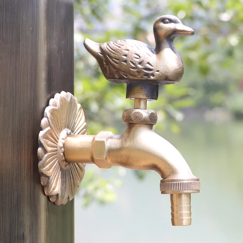 

Garden animal outdoor faucet antique outdoor antifreeze all-copper single-cold creative washing machine faucet household