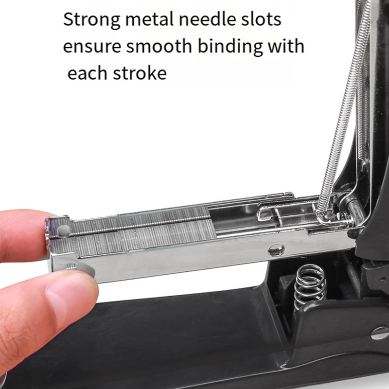 

Rotatable Spring Stapler Desktop One-Press Stapler 20 Sheet Capacity Make Booklets 8 Pre-Set Positions With 1000 Staple