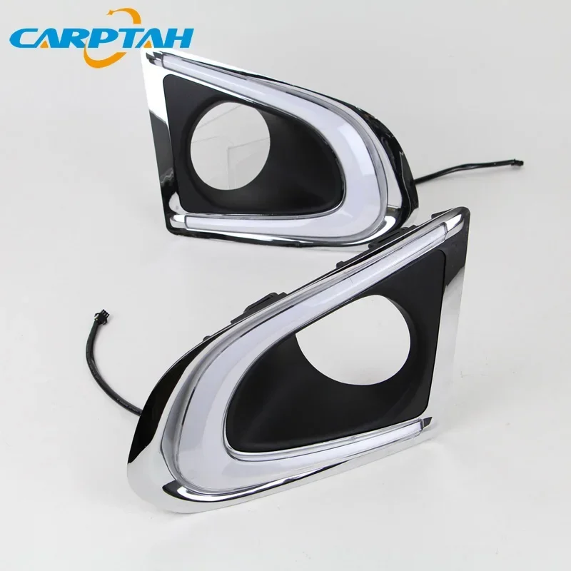 

LED Daytime Running Lights DRL For Chevrolet Trax 2014 2015 2016 Car Accessory Turn Signal Daylihgts Front Bumper Headlamp