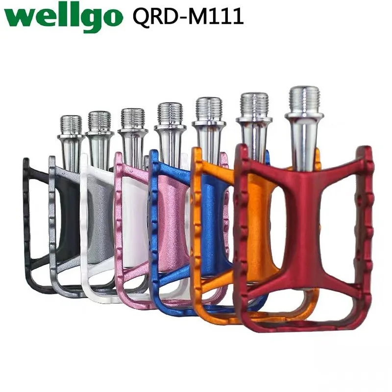 Wellgo M111 Road Pedals DU Sealed Bearing Mountain Bike Pedal MTB Pedals Ultralight Pedal 228g Cycling Pedals