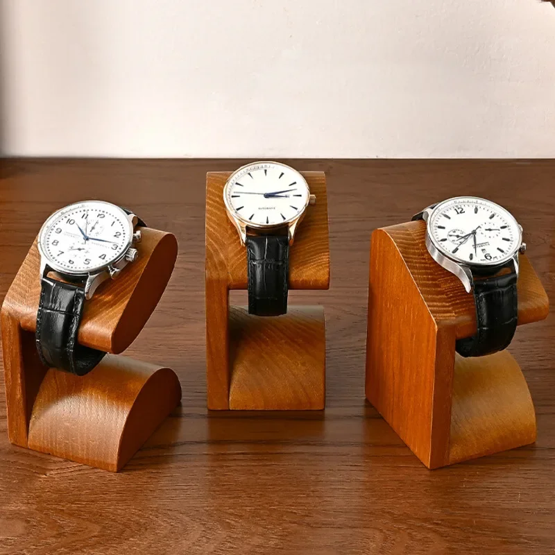 

High-End Solid Wood Watch Stand, Creative Display and Storage Rack, Perfect for Home Bracelet and Ornament Organization