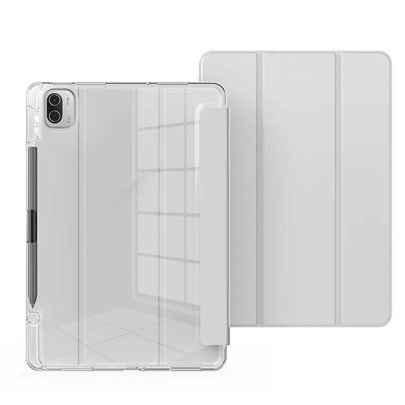 Tri-Fold Acrylic Case with Pencil Holder for Xiaomi Pad 7/7 Pro 11.2 Anti-Bend Shockproof