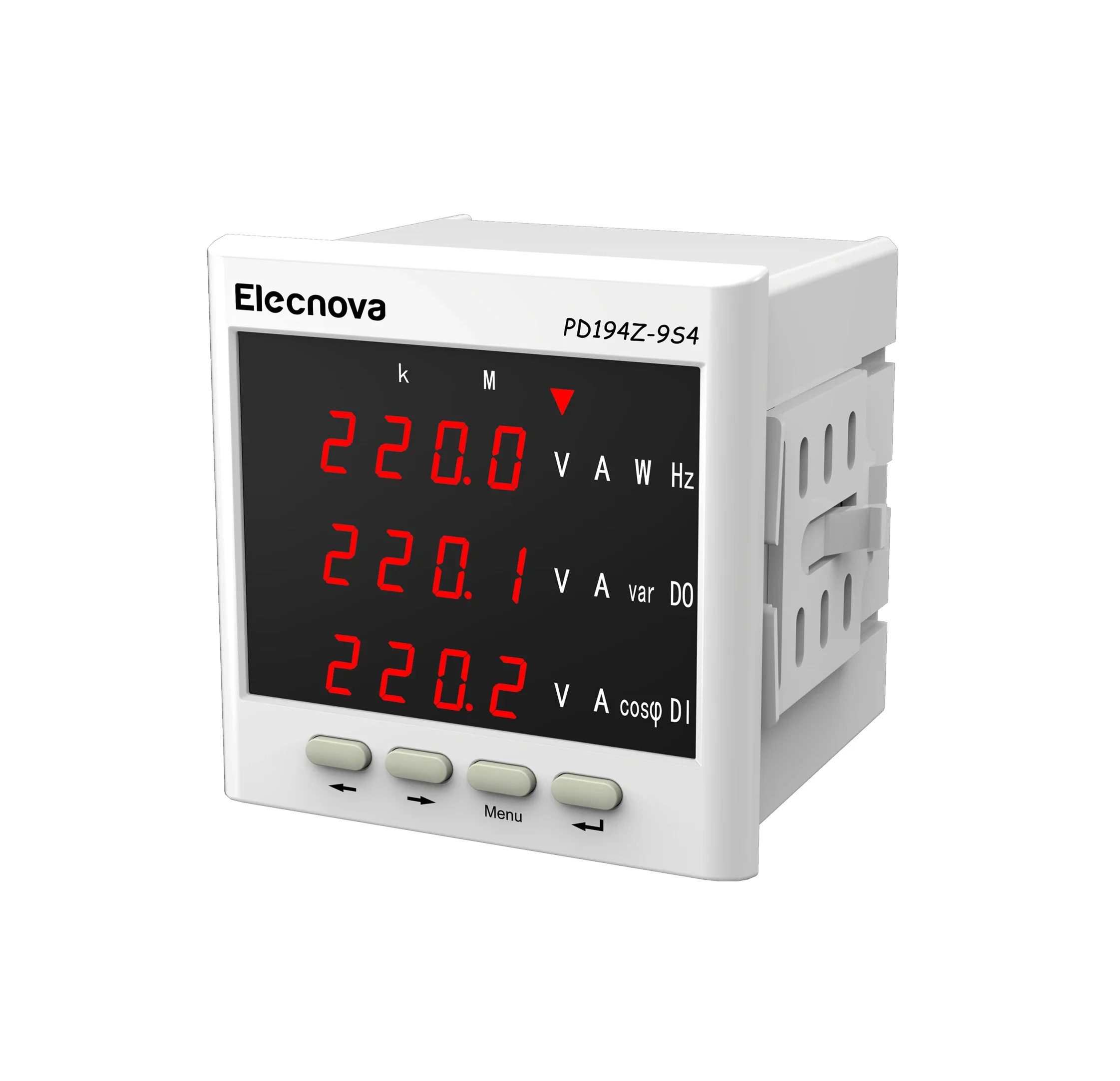 PD194Z-9S4 96*96mm 3 phase digital bidirectional kwh meter with modbus