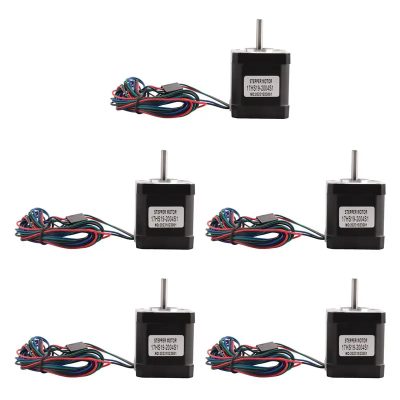 

KYCOR-5X Nema 17 Шаговый двигатель 48 мм Двигатель Nema17 42Bygh 2A 4-проводной (17Hs19-2004S1) Двигатель 1 м Кабель для 3D-принтера Двигатель с ЧПУ Xyz