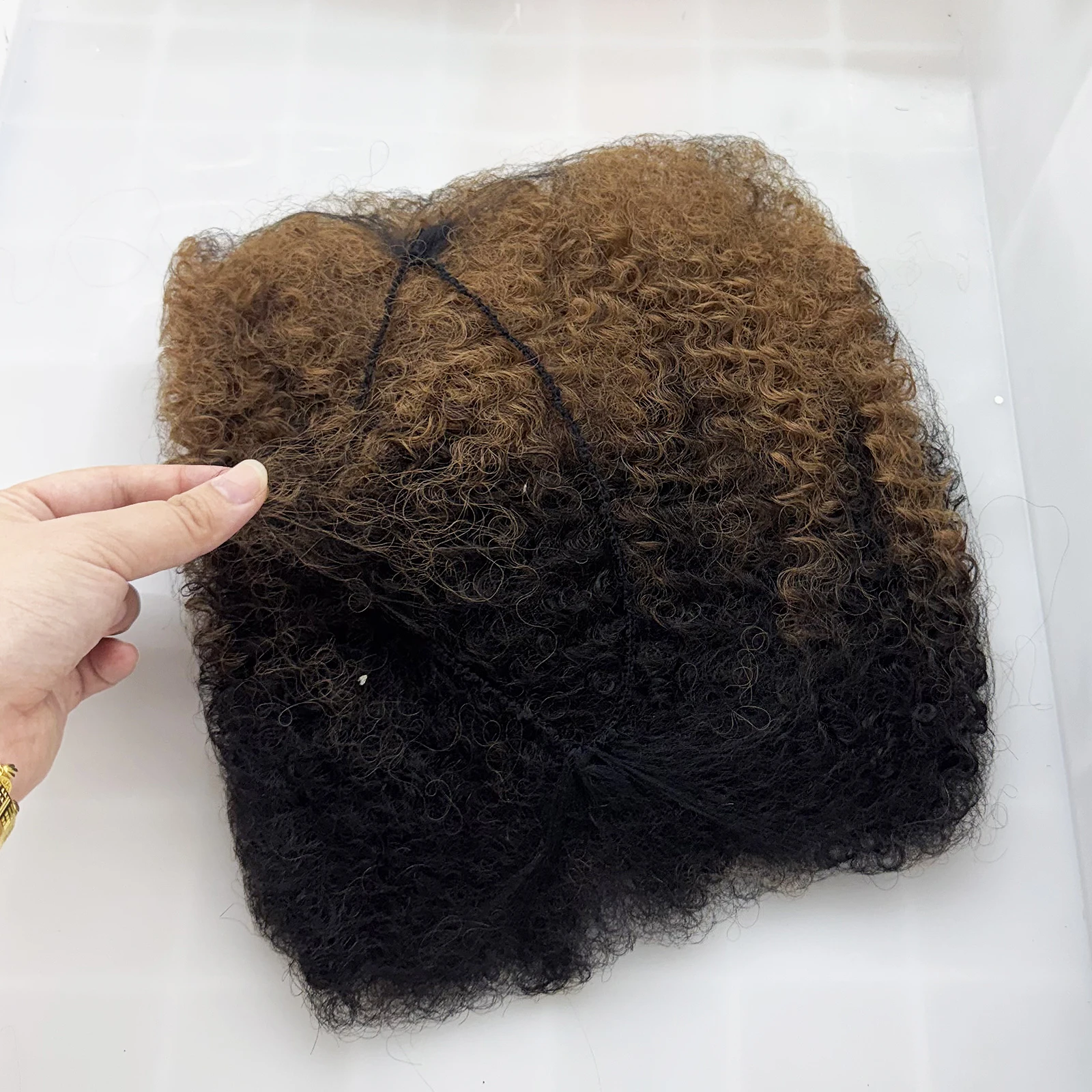 20inch 50G/Pack Colorful Afro Kinky Bulk Dreadlock Hair Extension QVR Afro Kinky Curly Remy Human Hair Bulk for Twist Braiding