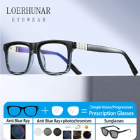 Fashion Retro TR90 Reading Glasses Men Myopia Hyperopia Optical Prescription Customized Presbyopia Anti Blue Light Eyeglasses