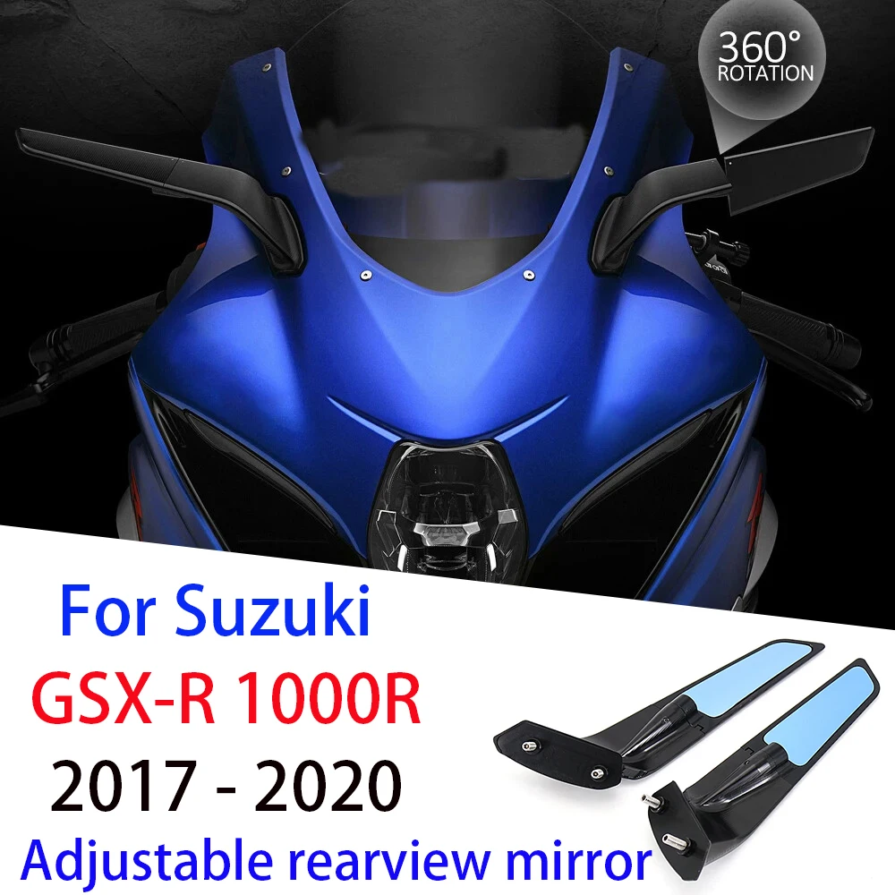 For Suzuki GSX-R GSXR 1000 R Anniversay / Legend Edition New Mirrors Wind Wing Adjustable Rotating Rearview Mirror 2021 2020