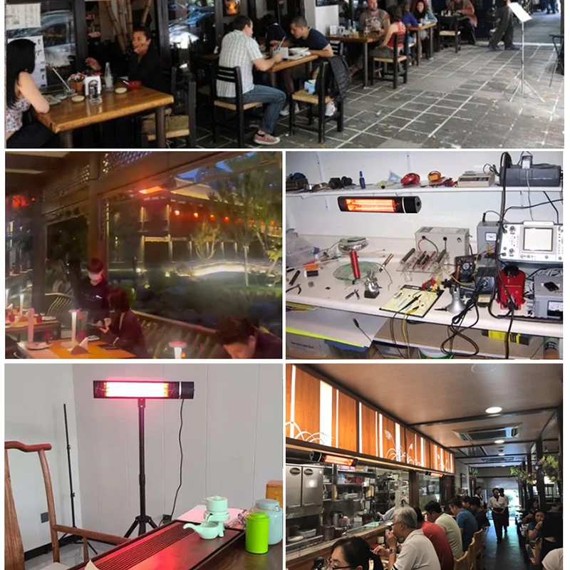 2000W Hanging heater Graphene electric heater commercial outdoor waterproof electric heater restaurant winter