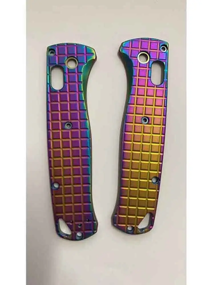 

1 Pair Colorful Titanium Alloy Knife Handle Scales for Benchmade Bugout 535