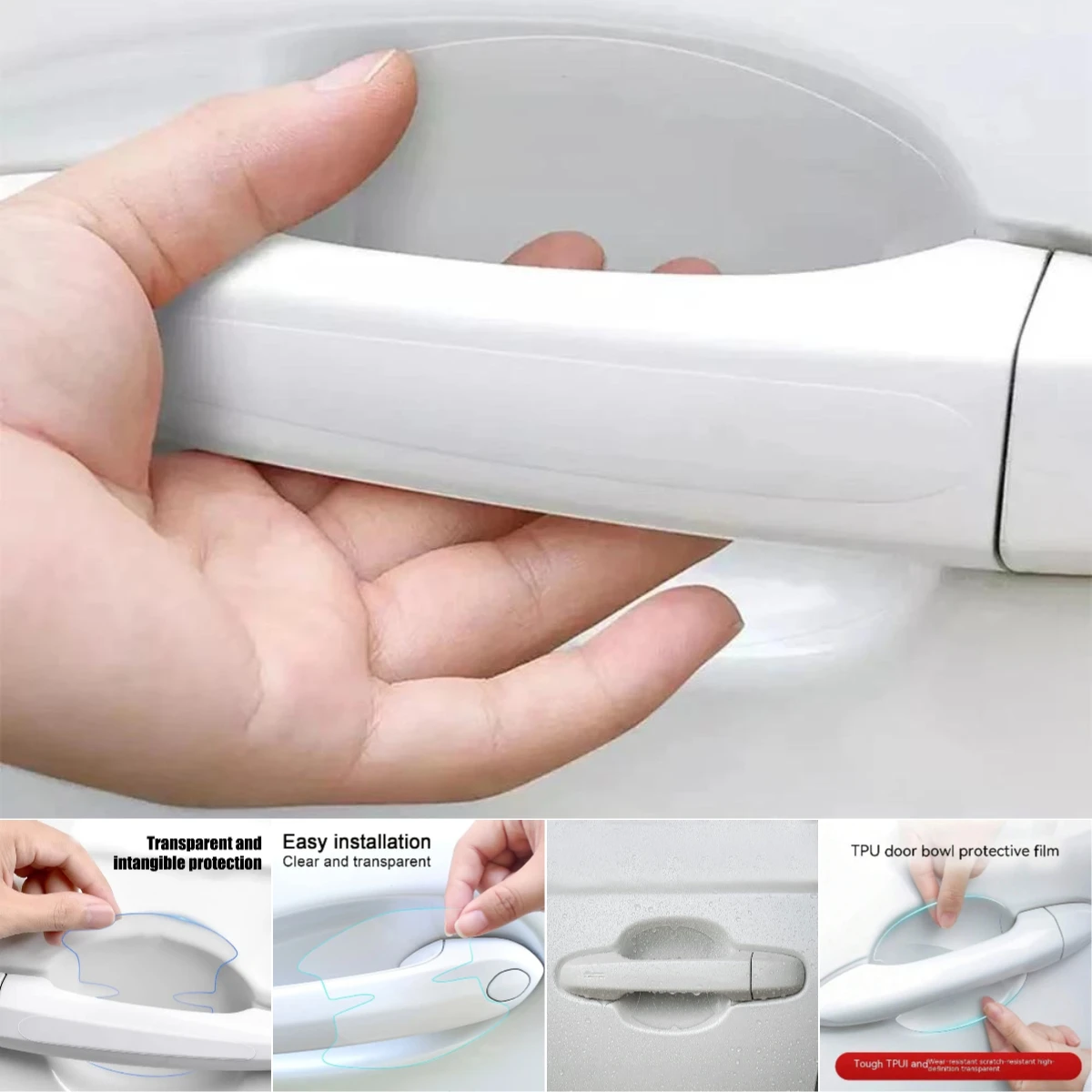 

Car Door Bowl Handle Invisible Protective Sticker Auto For Lexus RX NX ES UX GX LX IS LS RC LC