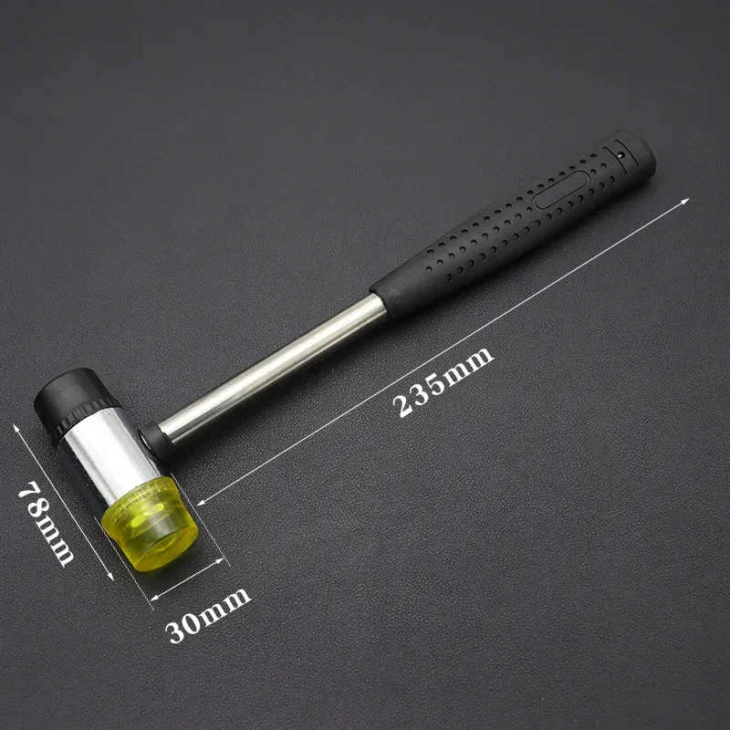 25mm 30mm 35mm 40mm Mini Hammer Nylon Head Mallet Hand Tool Non-Slip Handle Nylon Rubber Used As Wood Plastic Jewelry Crafts