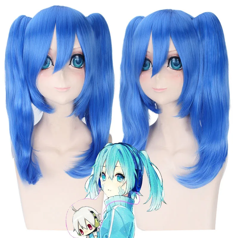 HAIRJOY ​​Kunsthaar-Perücke, blaue Kostüm-Perücke, Projekt ENOMOTO TAKANE Cosplay-Perücke