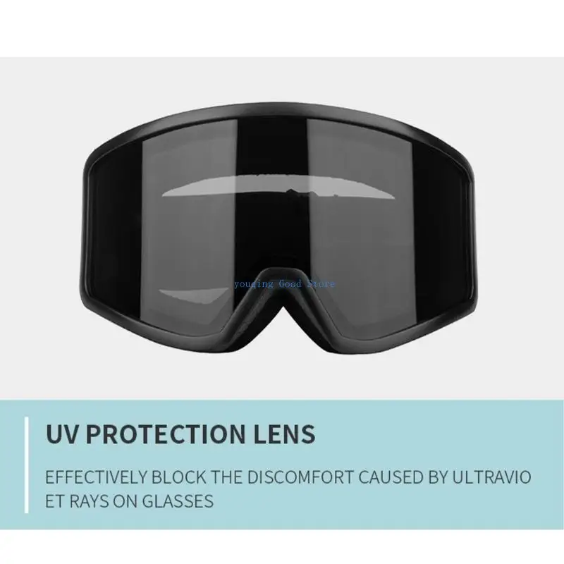 N58B Goggles สกี unisex, แว่นตาสโนว์บอร์ดสกีที่ทนต่อหมอก, แว่นตาหิมะ, แว่นตามอเตอร์ไซค์ขี่จักรยานสำหรับผู้หญิงผู้หญิง