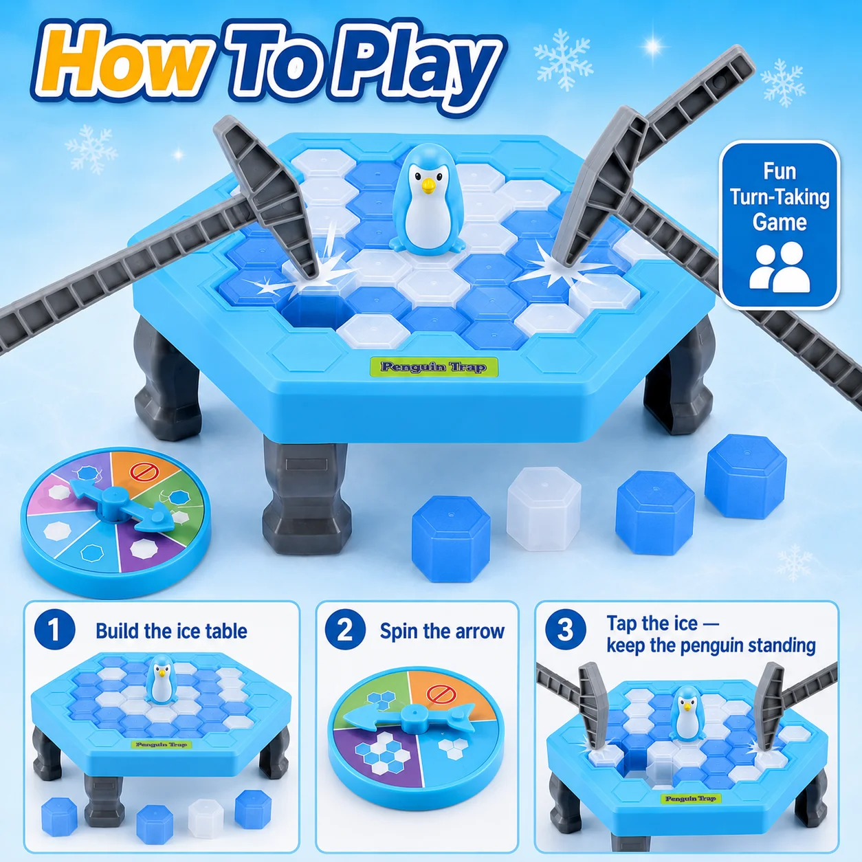 インタラクティブな親子パズルおもちゃ,ペンギン砕氷テーブルゲ - Party Games Juego のレビューと価格