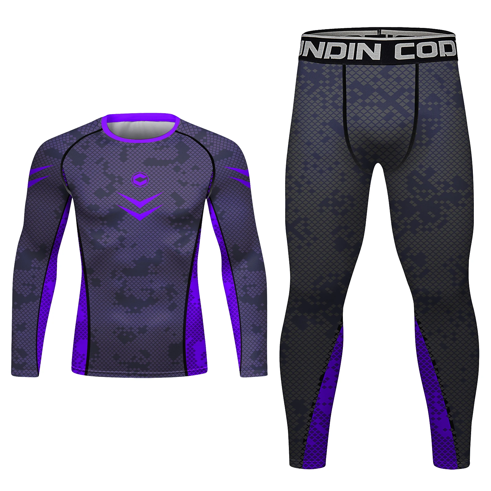 Cody Lundin T Shirt Compression Bjj Kickboxing Logo Clothes Purple Rashguard Teakwondo Uniform Cycling Stretch Suits Shorts Set