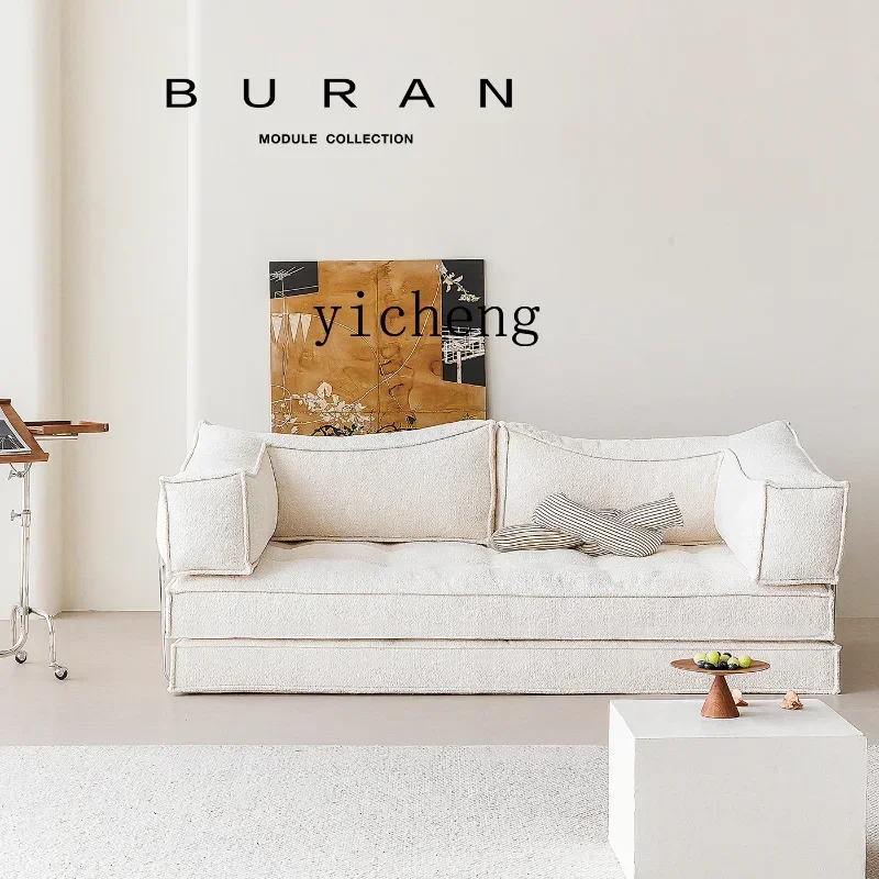 

Antique Module Foldable Removable and Washable Fabric Living Room Three-Seat Sofa Corduroy Sofa Bed