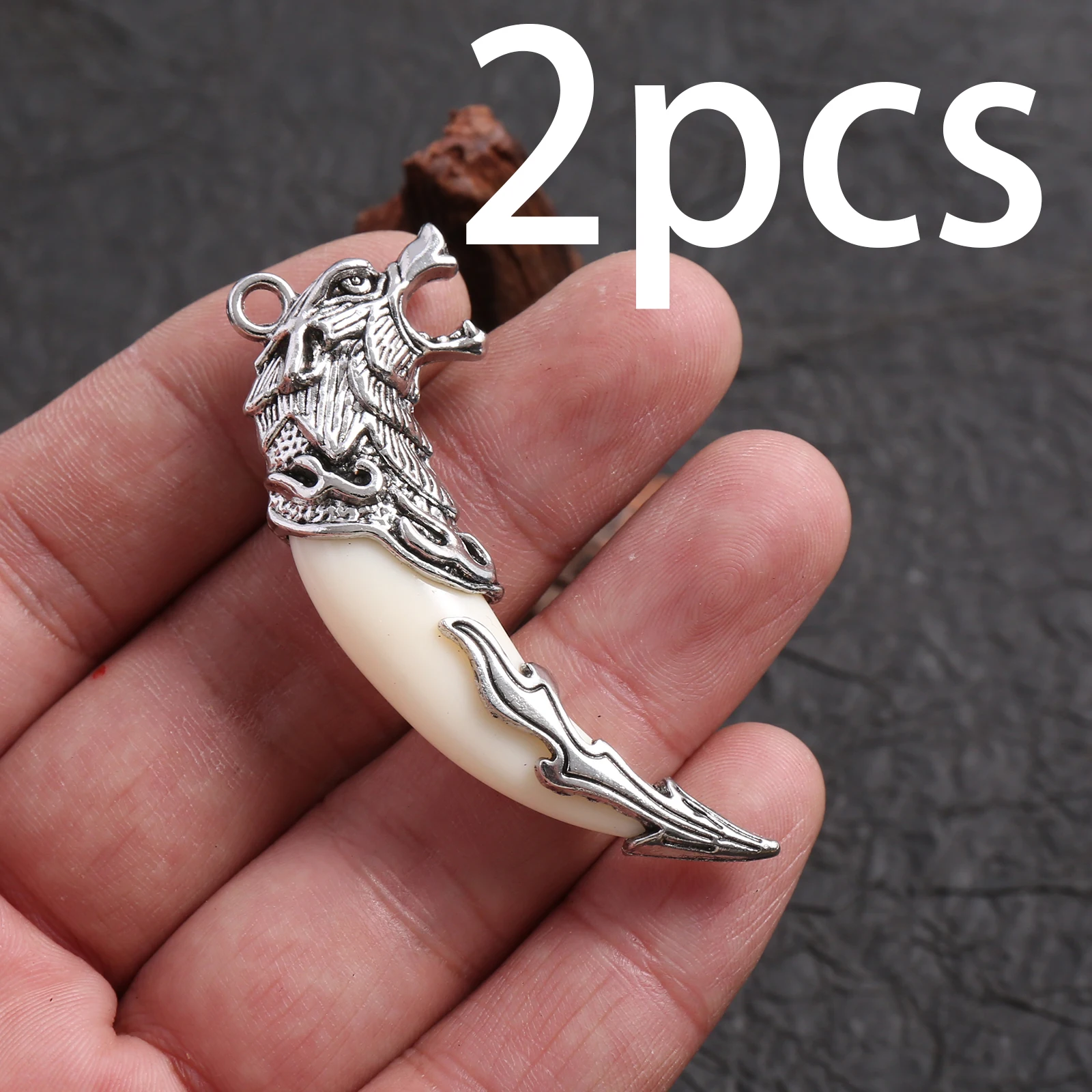 Vintage Fashion Earrings - 2-Piece Set of Three-Dimensional Scale-Patterned Dragon