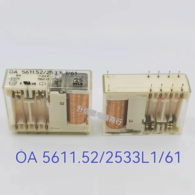 

（Second-hand）1pcs/lot 100% original genuine relay:OA 5611.52/2533L1/61 24V 10pins safety relay