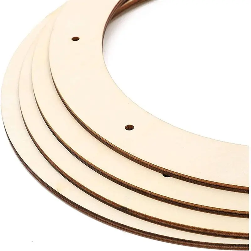 กรอบพวงหรีดไม้ AT13 สำหรับงานฝีมือ DIY ตกแต่งบ้าน วันคริสต์มาส วันวาเลนไทน์ วันอีสเตอร์ และวันหยุดต่างๆ