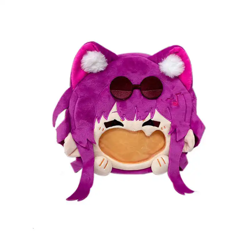 Anime jogo honkai: star rail kafka cosplay saco de pelúcia boca grande transparente itabag lolita roxo mochila mensageiro sacos de ombro