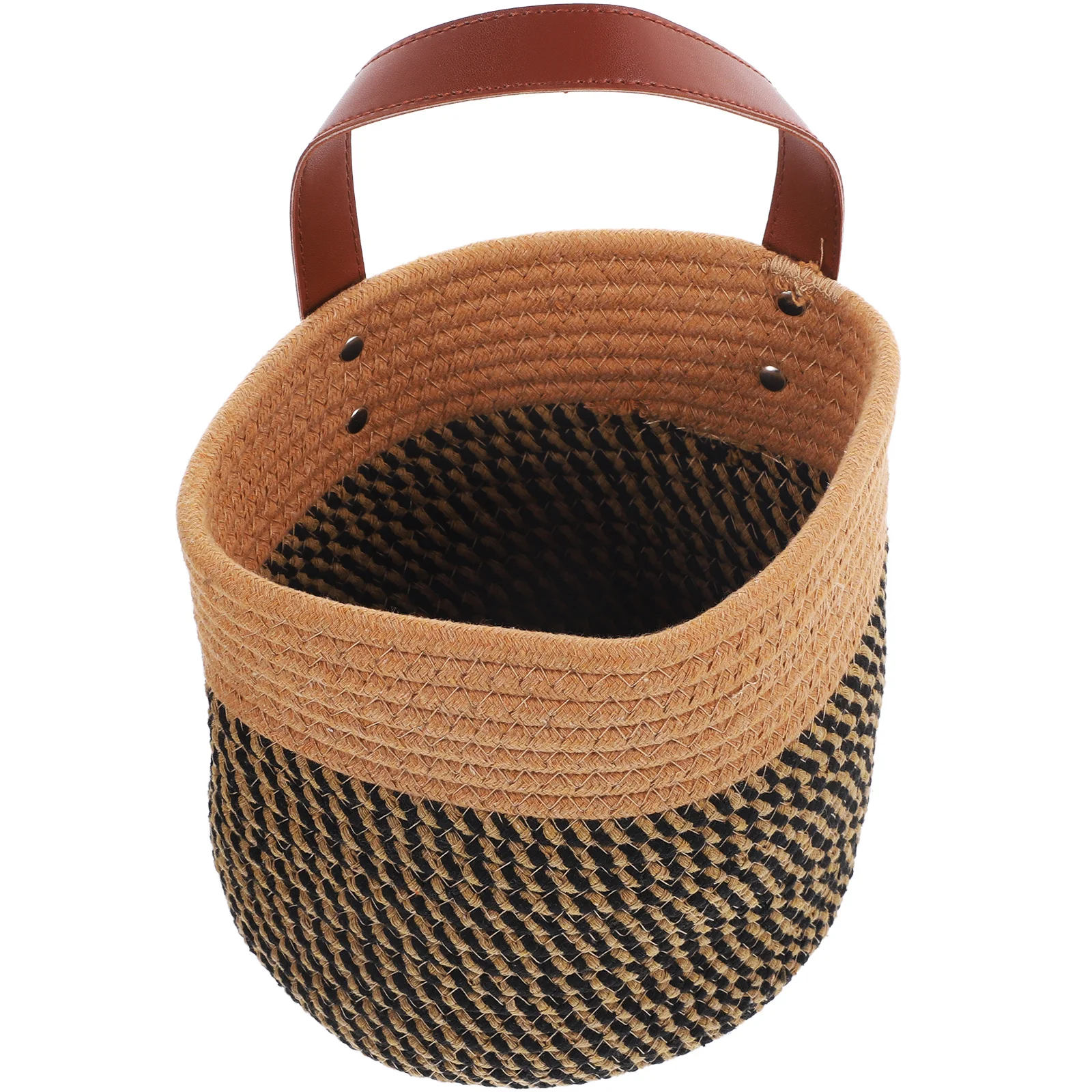 

Woven Wall Hanging Basket Rustic Flower Holder Hanging Storage Basket Decorative Flower Pot for Home Garden Balcony Use