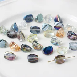 10Pcs/lot 12x9mm Flat Triangle Crystal Glass Loose Beads For Jewelry Making Handmade Accessories Fit Fashion Necklace Bracelets