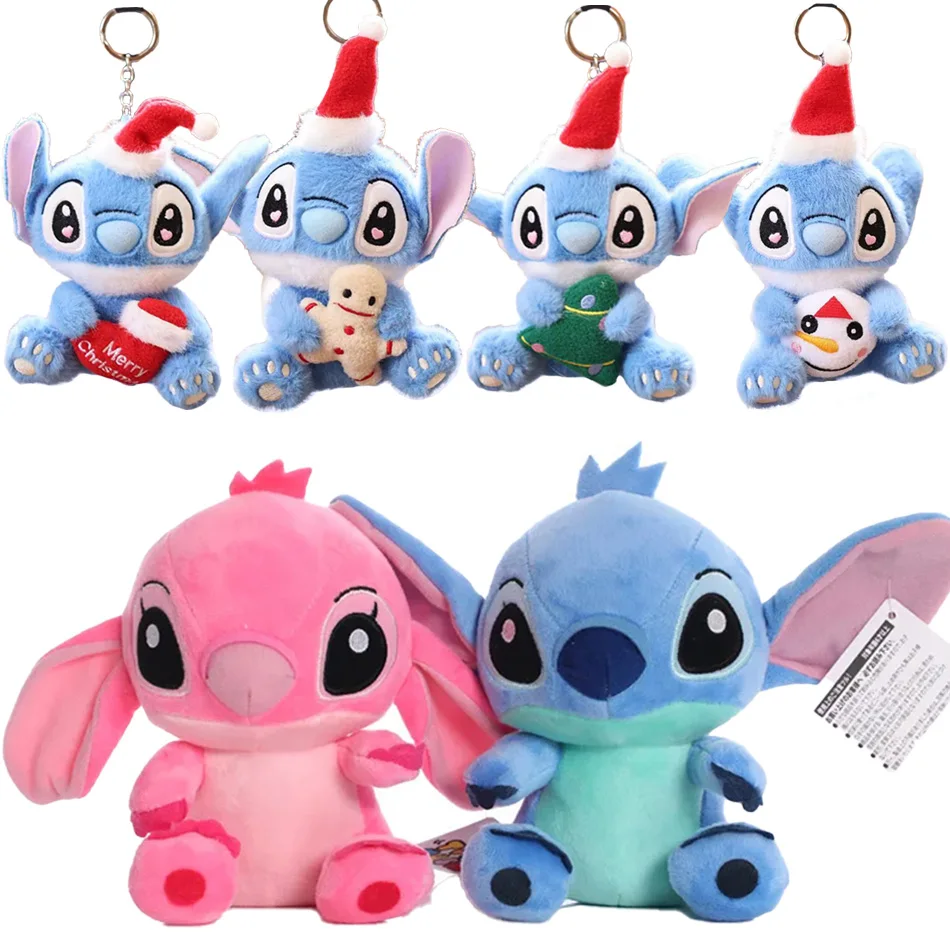 13-20cm Plush Stitch Baby Movie Cartoon Model Doll Children Action Figures Stuffed Toys Pendant Gifts