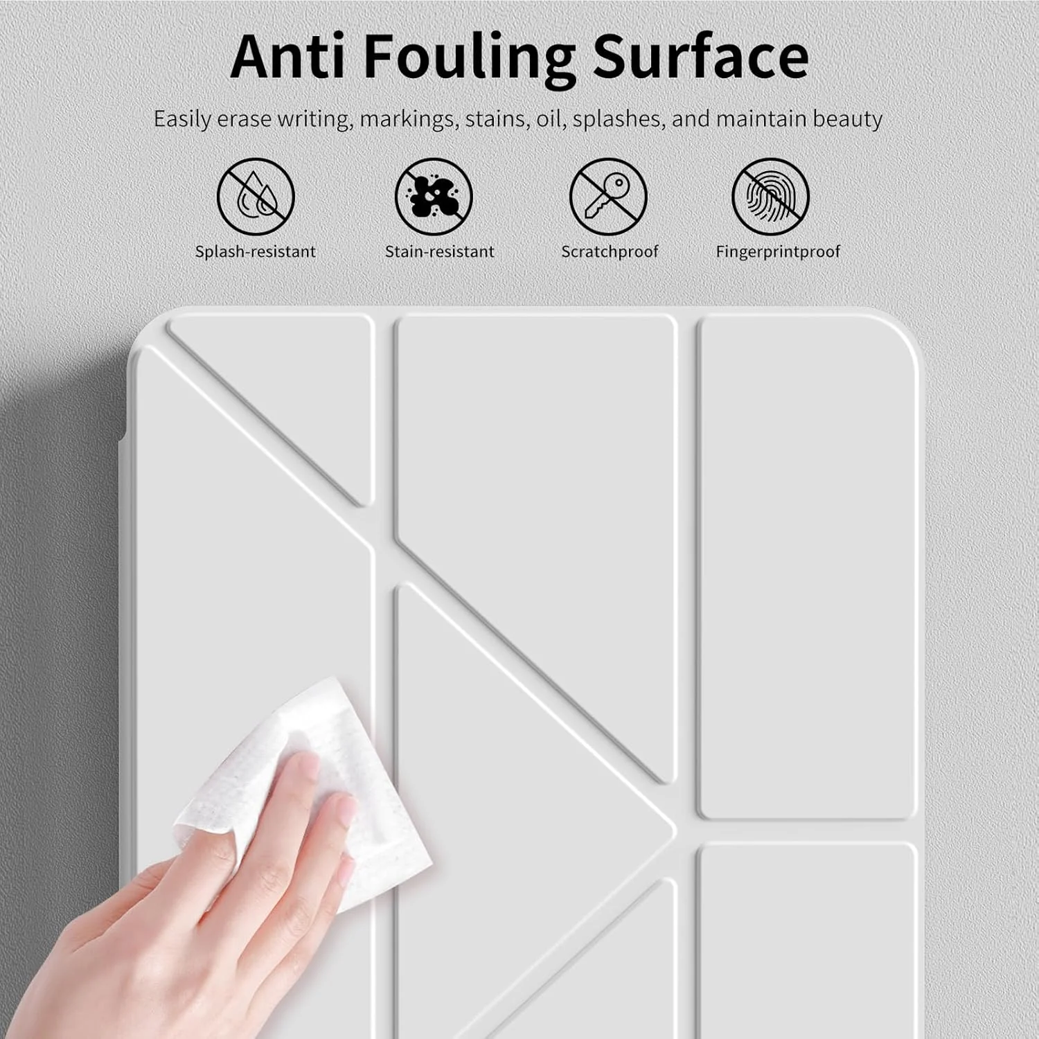 حافظة شفافة كريستالية على شكل Y لجهاز iPad Air 4/5/6/7 M2 M3 2024 2025 Pro 11 1st 2nd 3rd 4th gen مع فتحة قلم رصاص، إيقاظ تلقائي للنوم