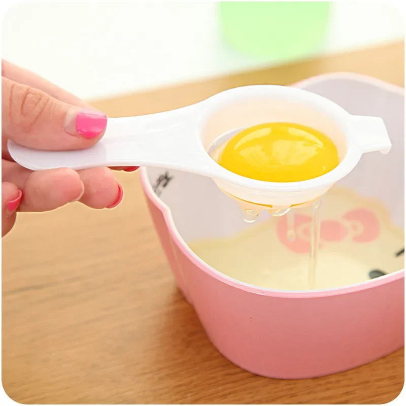 1PC Egg Yolk Separator Divider White Plastic Convenient Household Eggs Tool Cooking Baking Tool Kitchen Accessories Dropshipping