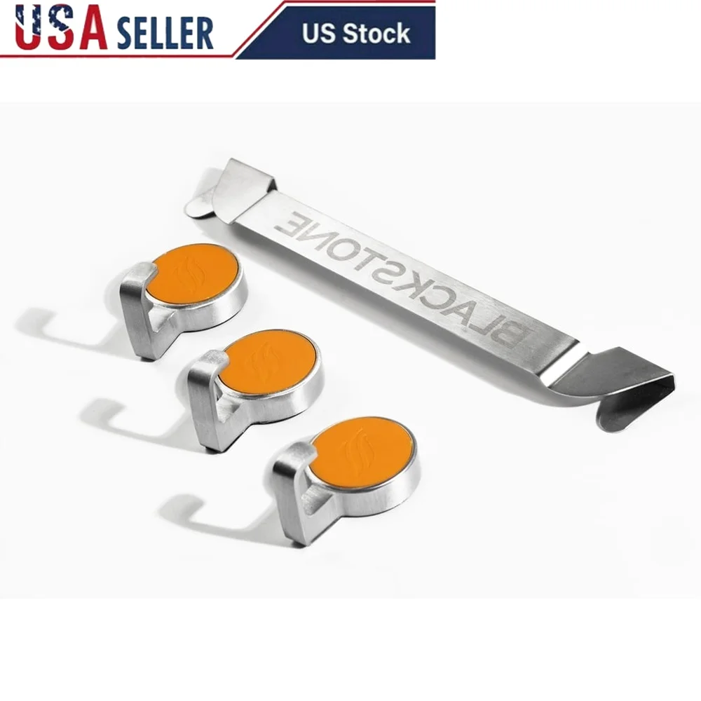 

Комбинированный держатель для инструментов для сковороды с магнитными крючками, стойка из нержавеющей стали, шпатели, скребки, легкий доступ, прочный органайзер