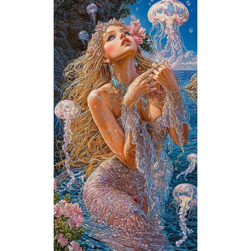 

500/1000/1200/2000 PCS Jigsaw Puzzles Pretty Woman Figure Family Activity Games for Gameroom Bedroom Home Decor Gift