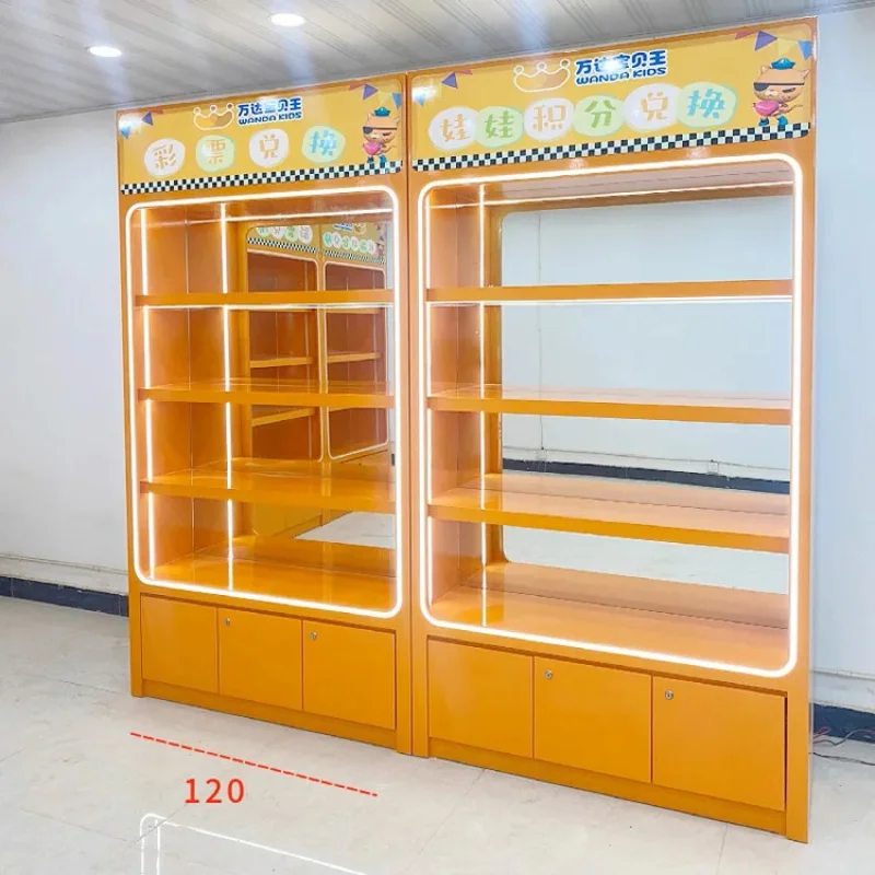 custom.Modern Display Cabinet Storage & Plush Toy Points Exchange Amusement Park Toy Central