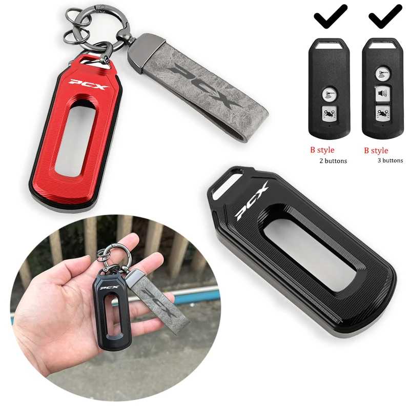 

Новинка 2026 года: Высококачественный чехол для ключа мотоцикла с ЧПУ и брелок для Honda PCX 125 150 160 (PCX125, PCX150, PCX160)