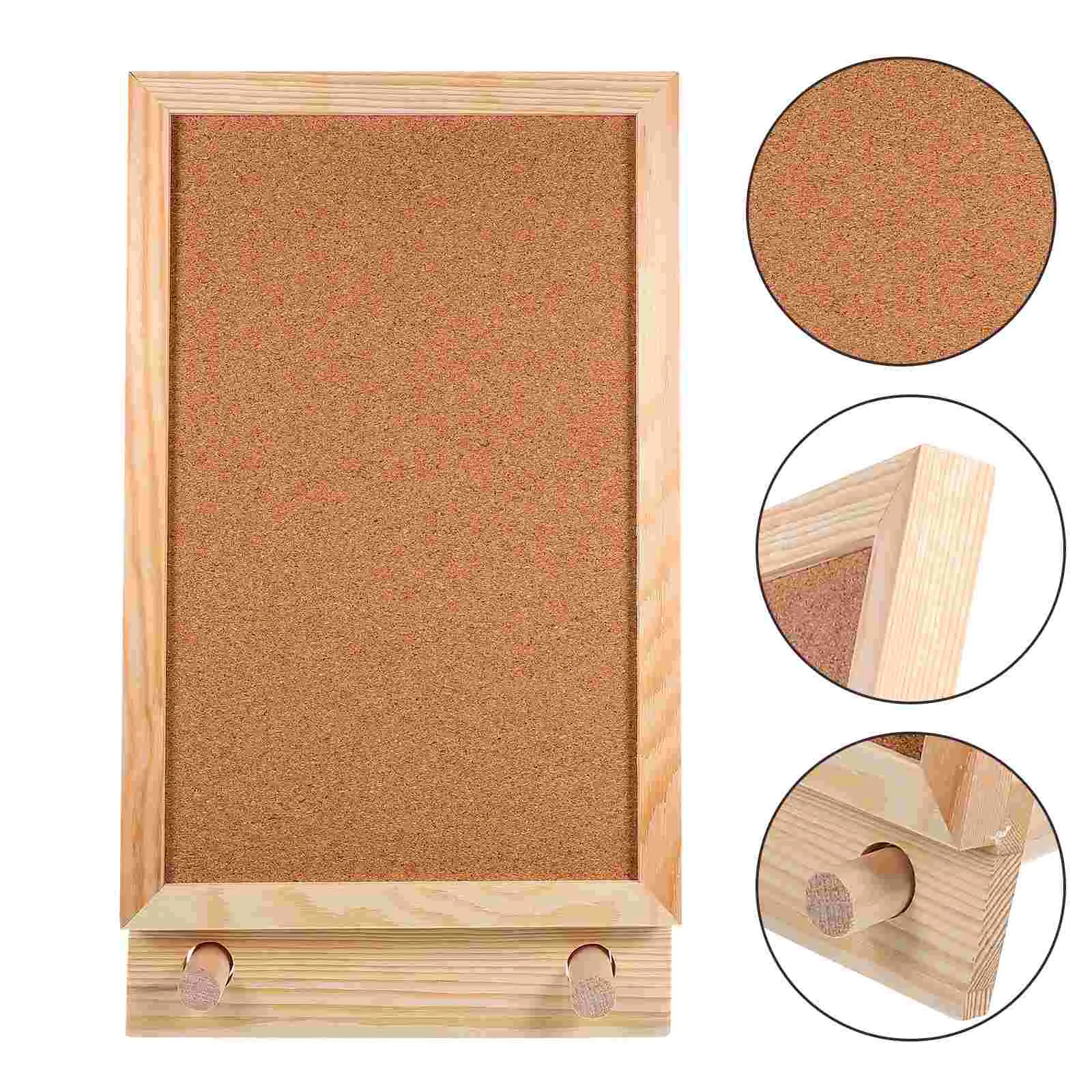 

Desktop Cork Board Bulletin Boards Bracket Decorate Reminder Message Memo Wooden Creative Display Office Push