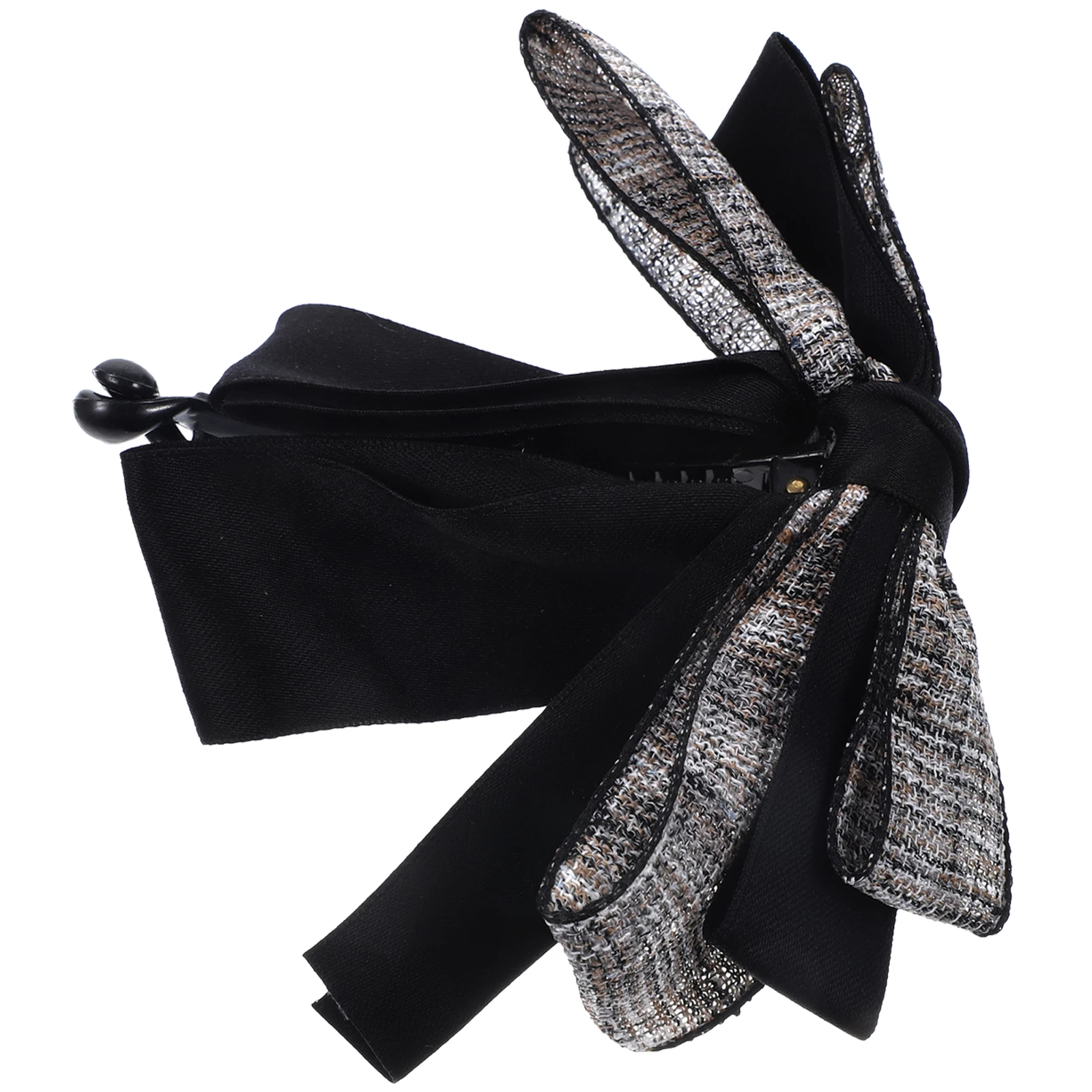 

1pcs Butterfly Bow Clips Chiffon Banana Claw Accessories for Women Pink Firm Grip Elegant Design Hair Bows