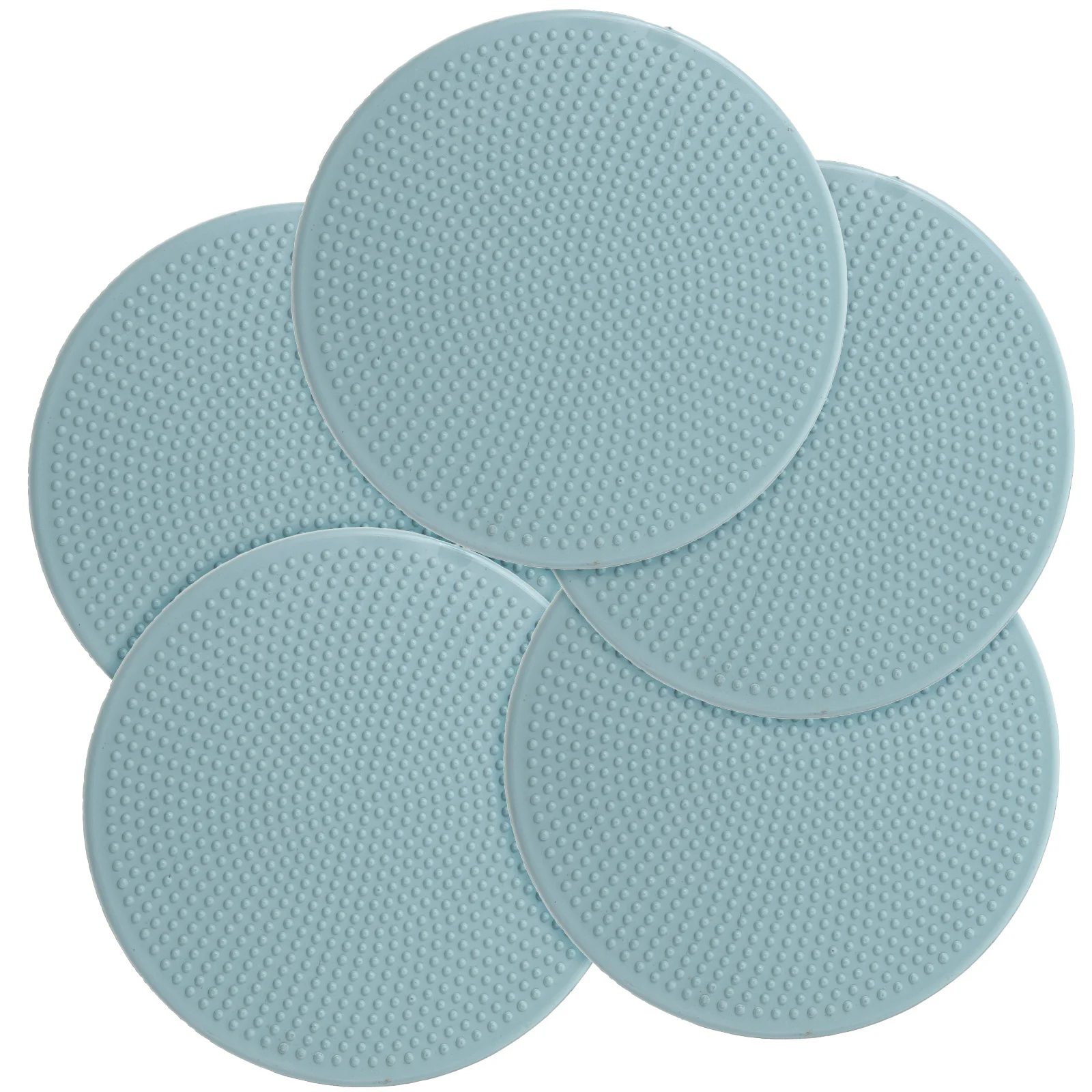 

5pcs Printmaking Tools Set Round Ink Rubbing Blue Plastic Stamping Tool Supplies Block Printing Craft Activities