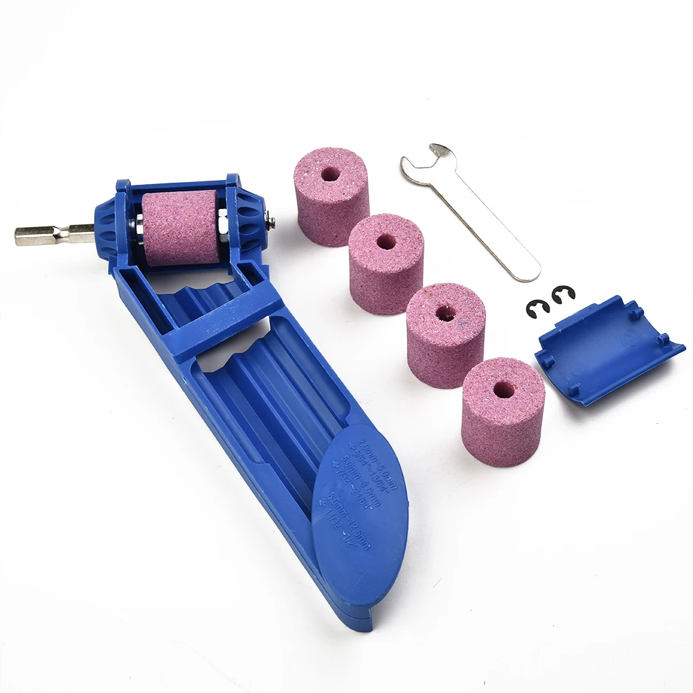 Portable Drill Bit Sharpener Corundum Grinding Wheel For Grinder Polishing Set For Fast Drilling, Tapping Tools