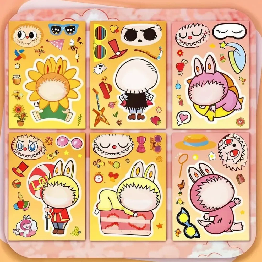 

Cute Cartoon Children's Stickers Anime Cartoon Creative DIY Hand Account Transparent Waterproof Stickers Girl Decorative Gifts