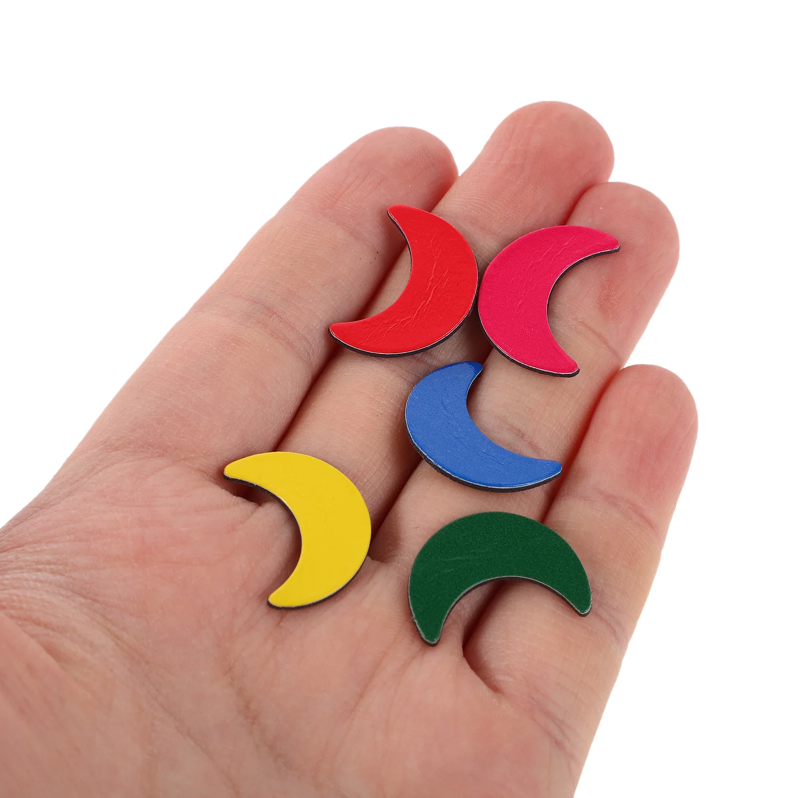 

100 Pcs Magnetic Moon Teaching Aids Refrigerator Magnets Whiteboard Colored Dots