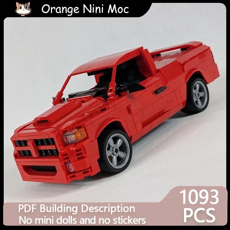 City Transportation Car Speed Racing Model DIY MOC Building Bricks RAM Sportscar Modular Technology Holiday Assemble Toys Suit
