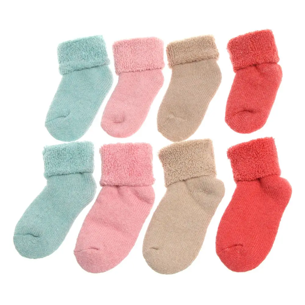 

Thick Warm Snow Socks Winter Woolen Kids Baby Socks Soft Comfortable Candy Colors Floor Socks 0~8 Years