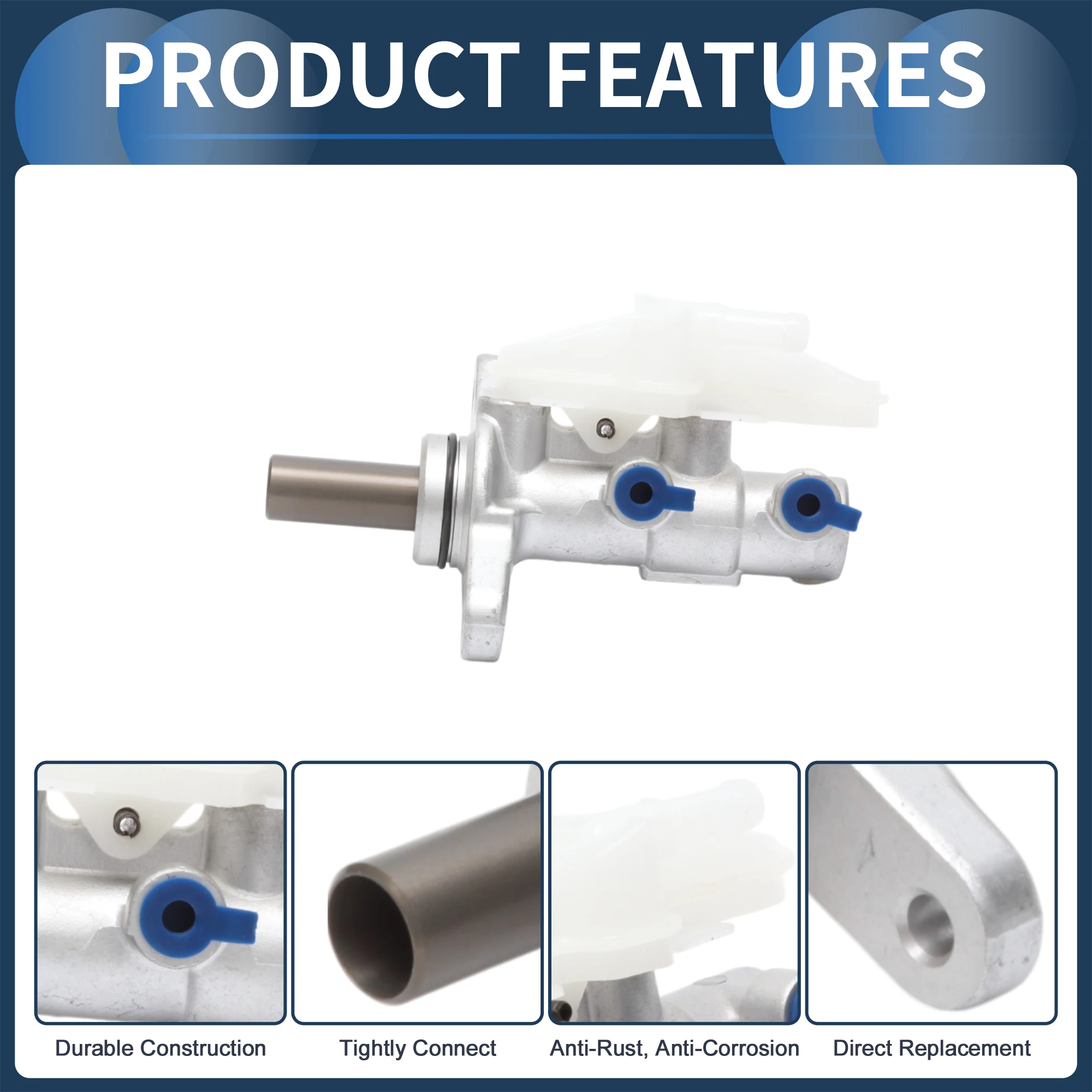 Cilindro mestre de freio UXCELL com reservatório No.46100TS6H51 para Honda Civic 2012-2015