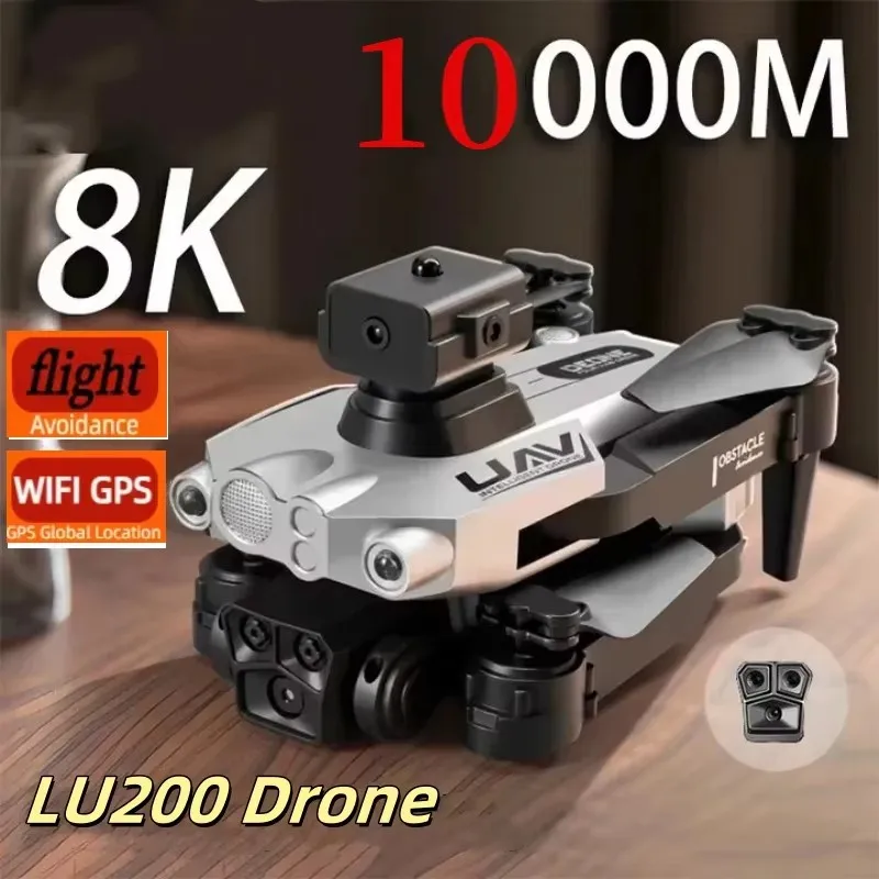 

Дрон LU200 8K GPS для профессиональной аэрофотосъемки с Wi-Fi, оптической локализацией и четырехсторонним обходом препятствий, квадрокоптер