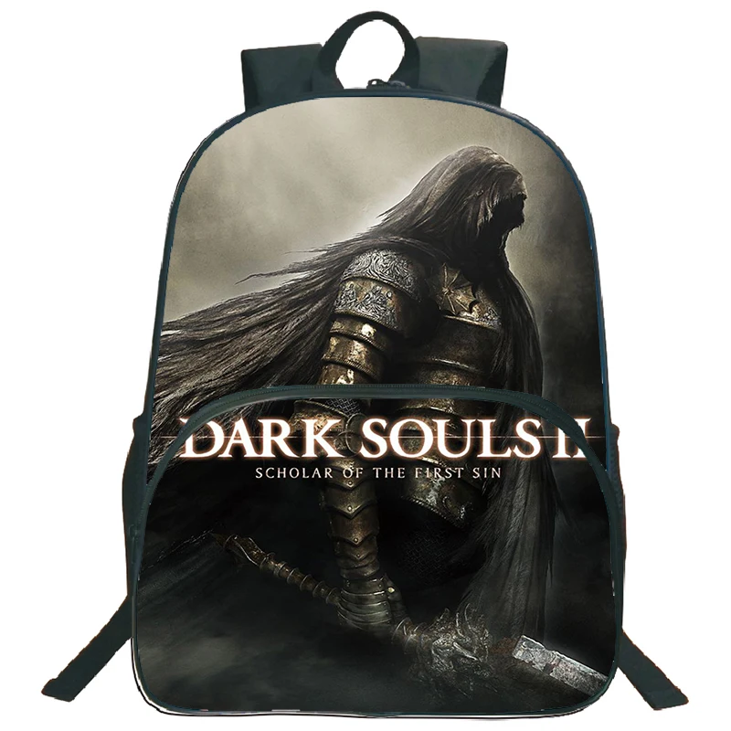 เกม Dark Soul กระเป๋าเป้พิมพ์ลายสำหรับประถมนักศึกษาชายความจุขนาดใหญ่ของเด็กผู้หญิง bookbag นักเรียนกันน้ำกระเป๋าแล็ปท็อป